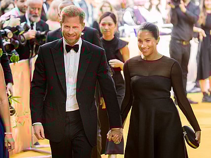 Prince Harry, Duke of Sussex and Meghan, Duchess of Sussex attend "The Lion King" European Premiere at Leicester Square on July 14, 2019 in London, England. (Photo by Samir Hussein/WireImage) thegrio.com