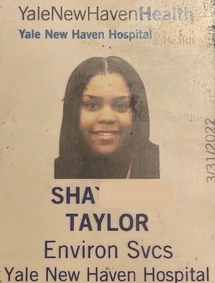The ID Shay Taylor had when she was a janitor at Yale New Haven Hospital.Courtesy Shay Taylor