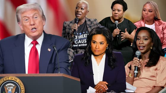 Trump Kristen Welker, Donald Trump Meet the press, Donald trump Black female journalists theGrio.com