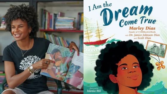 Marley Dias and her new children's book, "I am the Dream Come True."