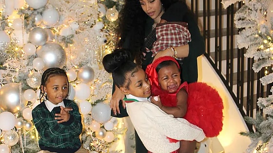 Cardi B, Cardi B kids, Cardi B Christmas, Cardi B newborn, celebrity moms, hip-hop families, celebrity holidays, thegrio.com