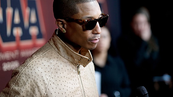 Pharrell Williams politcs, Pharrell Williams DEI, Pharrell Williams speech, Pharrell Williams Shoe of the Year award theGrio.com