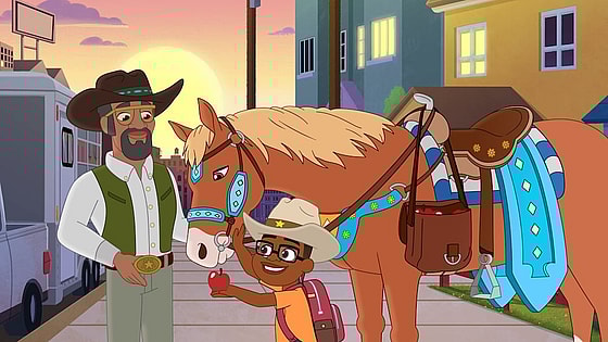 PBS Kids still from 'Alma's Way' Episode 301 'Cowboy Howard'