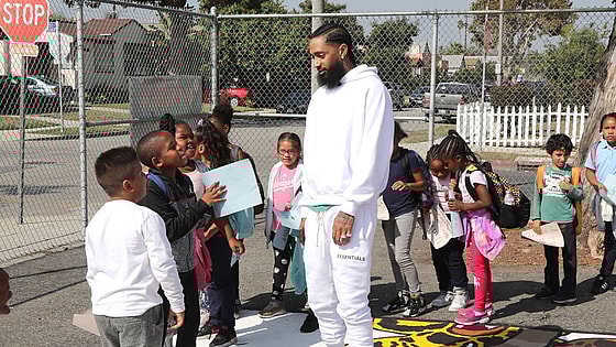 Nipsey Hussle square, blacc sam, marathon burger, los angeles, slauson, crenshaw, neighborhood nip foundation, snoop dogg, thegrio.com