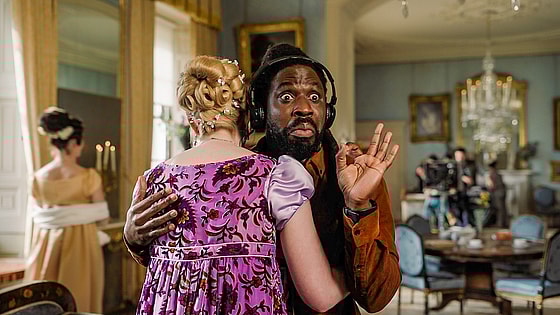 Adjani Salmon as Kwabena in Dreaming Whilst Black, season 2, episode 3, streaming on Paramount+.