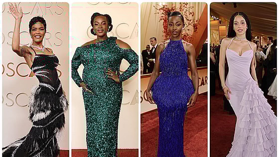 Teyana Taylor, Wunmi Mosaku, Jayme Lawson, Chase Infinity at the 98th Oscars Awards