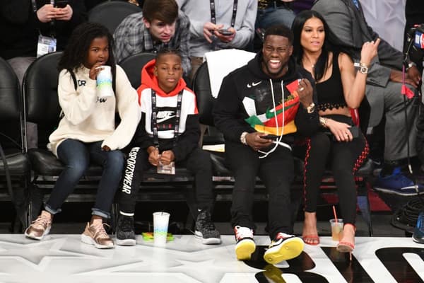 Kevin Hart & family
