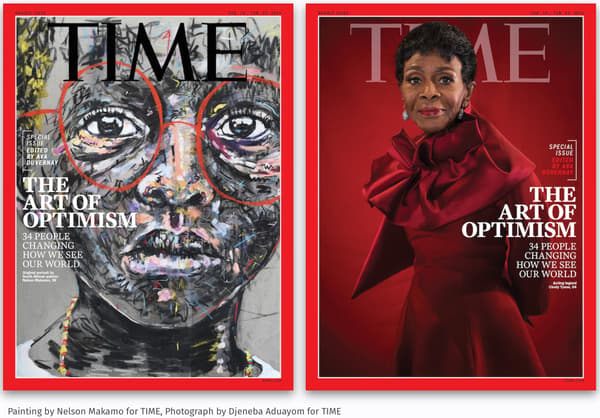 Painting by Nelson Makamo for TIME, Photograph by Djeneba Aduayom for TIME
