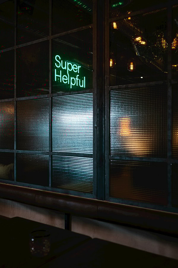 Super Helpful neon sign, debit card, thegrio.com