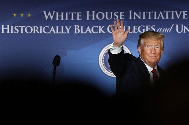 President Donald Trump Speaks At Remarks At National Historically Black Colleges And Universities Week Conference