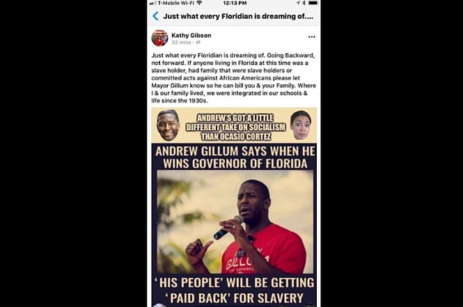 Racist facebook post targets Andrew Gillum thegrio.com