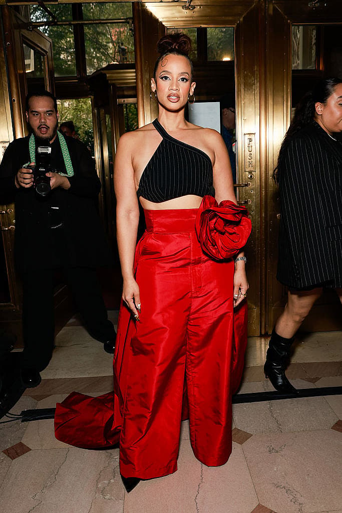 Nate Wonder, Janelle Monáe, Angela Bassett, Dascha Polanco, Victoria Monet, Danielle Brooks, June Ambrose, Lori Harvey, Dwayne Wade, Taraji P. Henson, Black people wearing red, Black celebrities in red, the color red, red fashion, the color of the year, Black style, Black fashion, theGrio.com