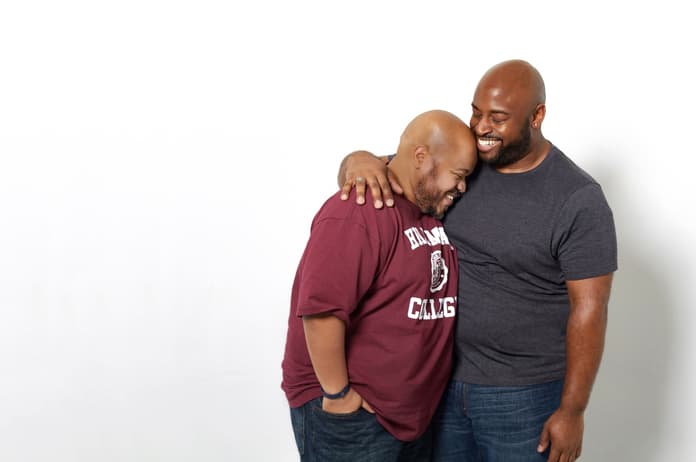 happy black couple