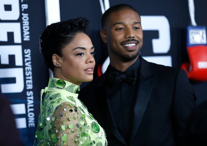 Tessa Thompson Michael B. Jordan thegrio.com
