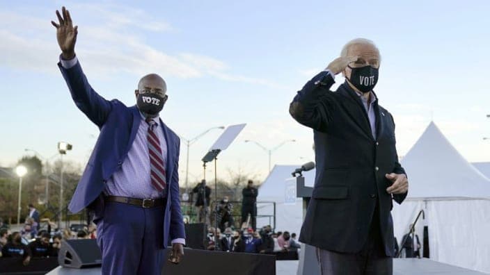 President Joe Biden, Raphael Warnock, Atlanta