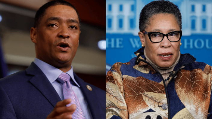 White House Senior Advisor Cedric Richmond and HUD Secretary Marcia Fudge