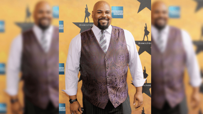 James Monroe Iglehart attends "Hamilton" Broadway Opening Night
