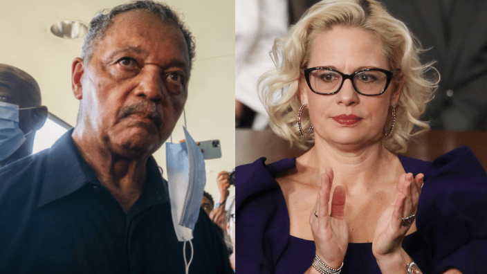 Rev. Jesse Jackson and Sen. Kyrsten Sinema