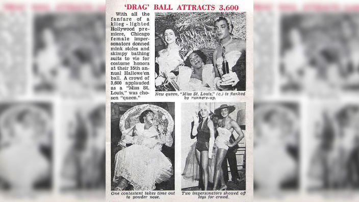 Halloween drag ball in Ebony magazine