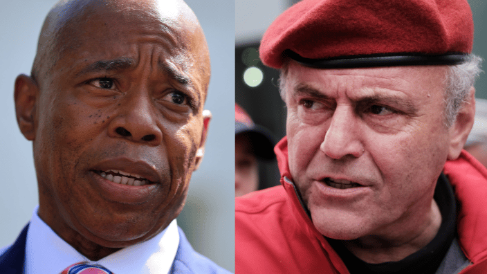 New York Mayoral Candidates Eric Adams and Curtis Sliwa