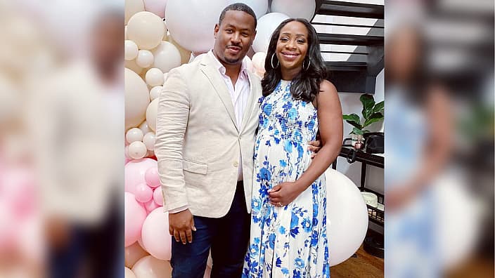 Abby Phillip with husband Marcus Richardson