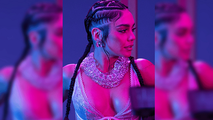 Vanessa Hudgens is seen during Rihanna's Savage X Fenty Show Vol. 3 