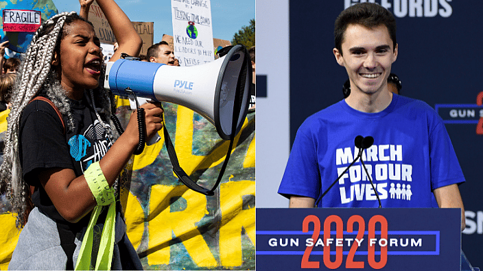 Activists A'niya Taylor and David Hogg, theGrio.com