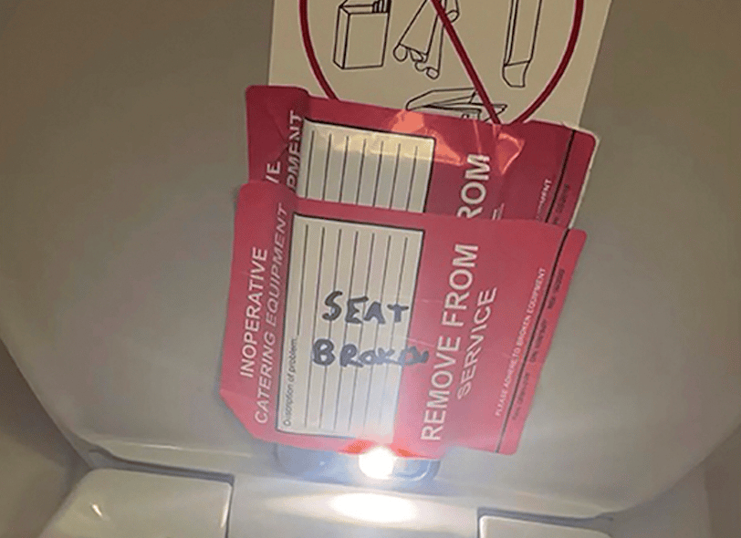 airplan bathroom.