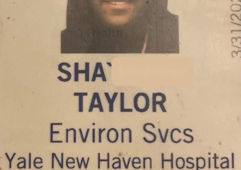 The ID Shay Taylor had when she was a janitor at Yale New Haven Hospital.Courtesy Shay Taylor
