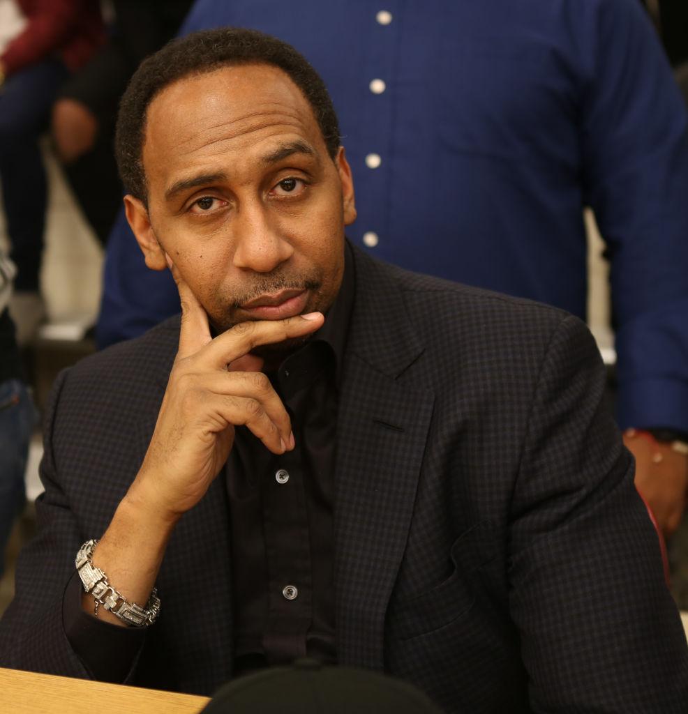 HOUSTON, TX - FEBRUARY 03: Stephen A Smith at Antonio Brown's Celebrity Slam Super Bowl Weekend at Joe K. Butler Sports Complex on February 3, 2017 in Houston, Texas. (Photo by Thaddaeus McAdams/FilmMagic)