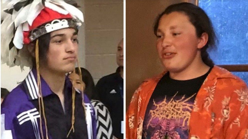 Thomas Kanewakeron Gray, 19, and Lloyd Skanahwati Gray thegrio.com