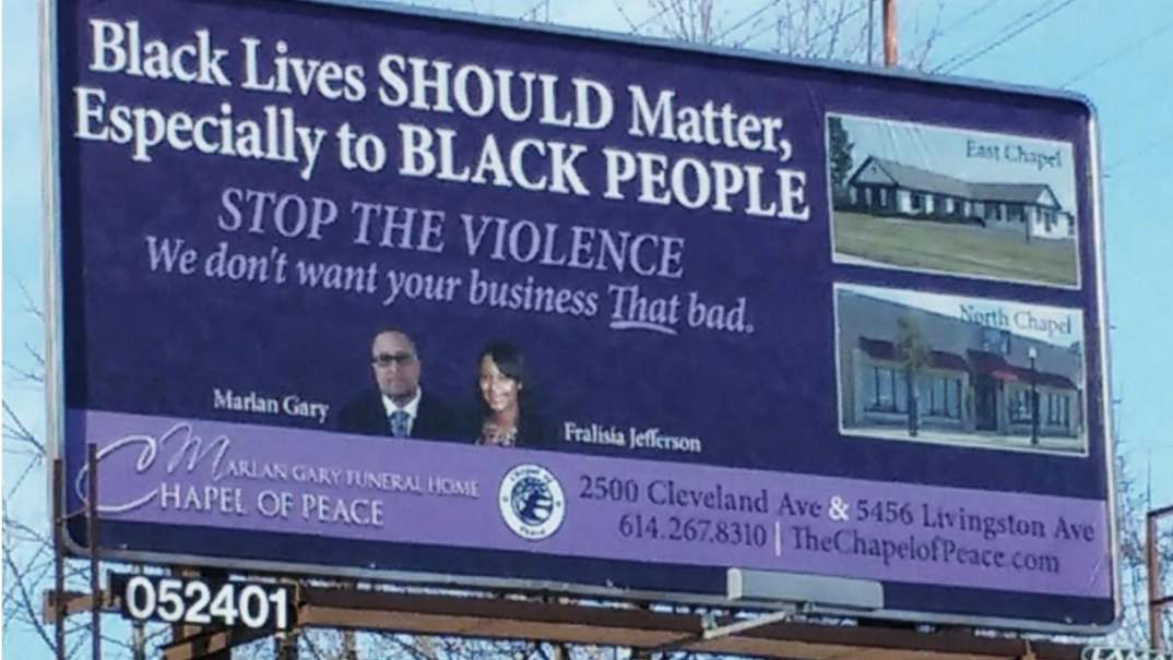 funeral home billboard Columbus, Ohio thegrio.com