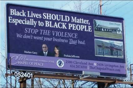 funeral home billboard Columbus, Ohio thegrio.com