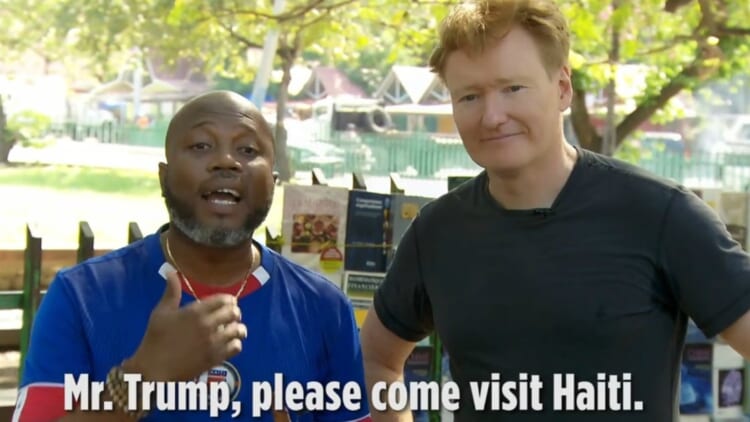 Conan Receives Rough Reception In Haiti Over Donald Trump Thegrio