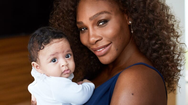 Serena Williams Birth thegrio.com