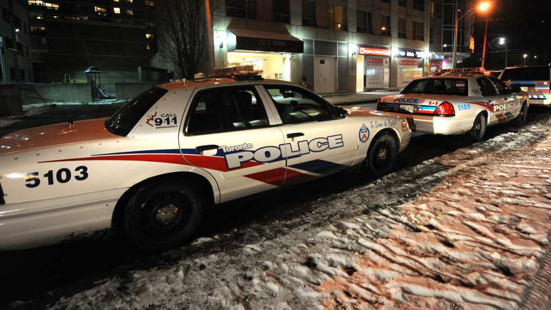 TORONTO, ON - JANUARY 29: A general view of the police station where Justin Bieber appeared in connection with an alleged criminal assault on January 29, 2014 in Toronto, Canada. (Photo by Jag Gundu/Getty Images)