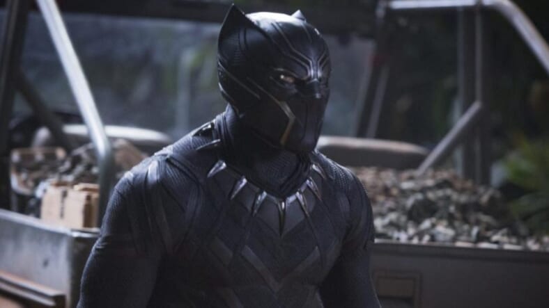 Black Panther in costume thegrio.com