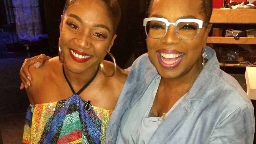 Tiffany Haddish & Oprah Winfrey thegrio.com