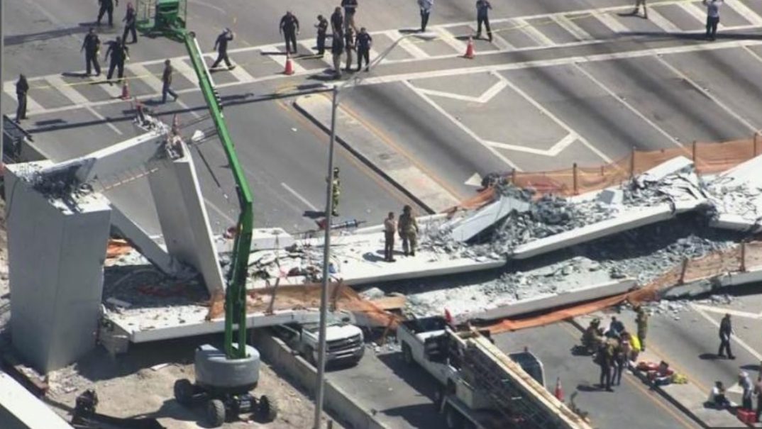 Miami bridge collapse thegrio.com