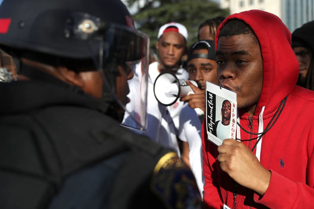 Stephon Clark protests thegrio.com