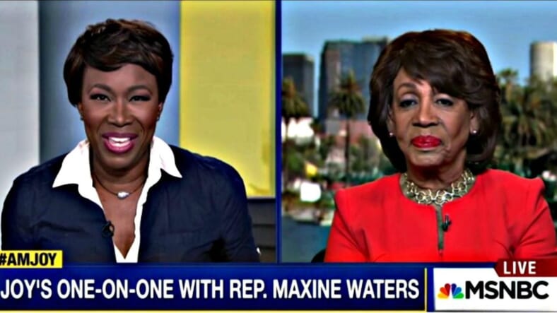 Maxine Waters on MSNBC with Joy Reid thegrio.com