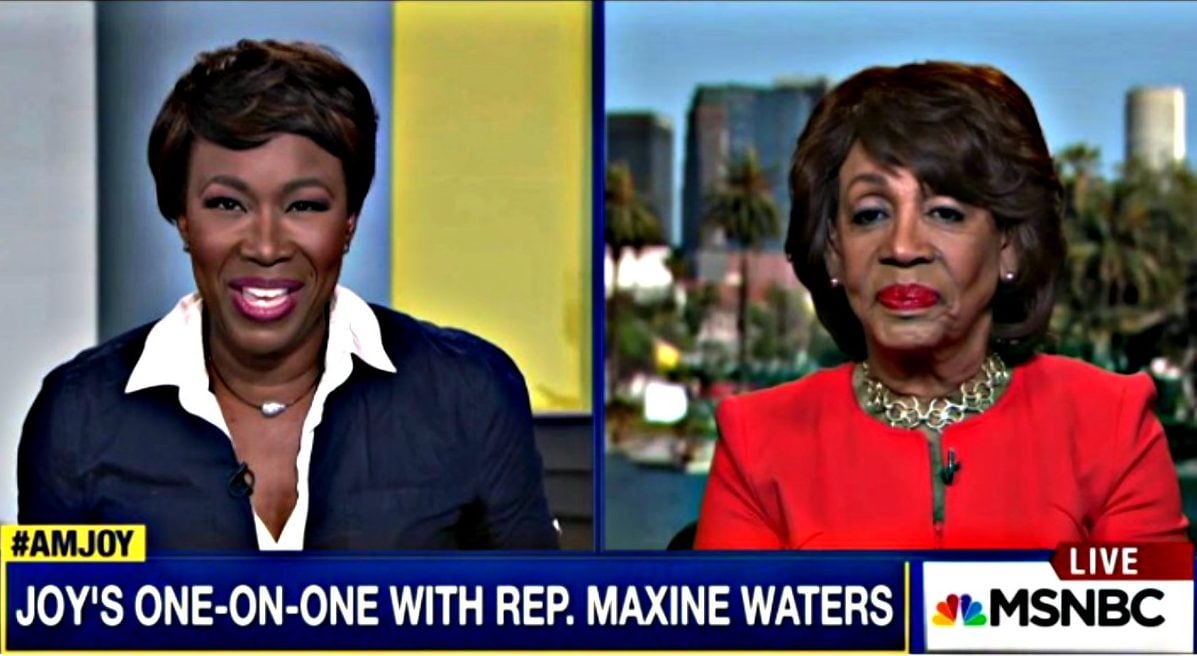 Maxine Waters on MSNBC with Joy Reid thegrio.com