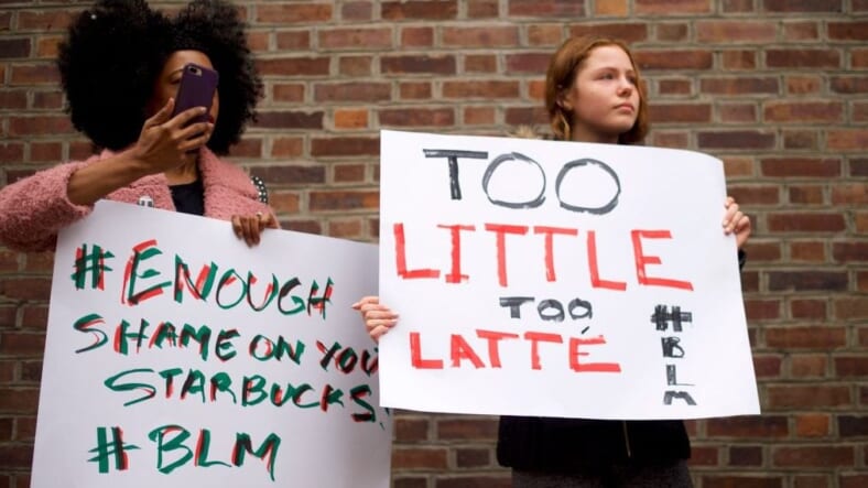 Starbucks protest thegrio.com