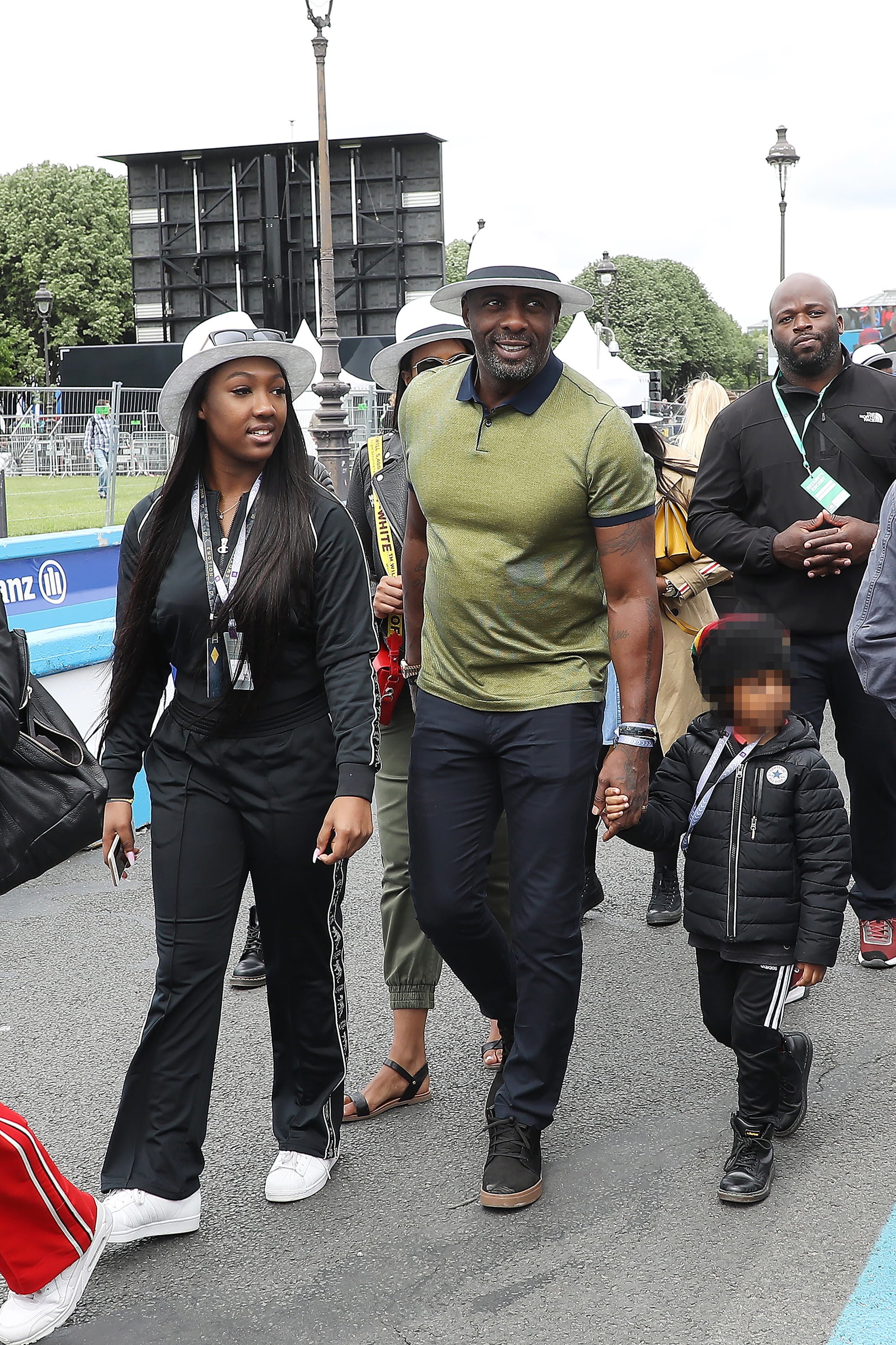 Family Man: Idris Elba Hangs With Fiancee, Sabrina Dowhre And Daughter