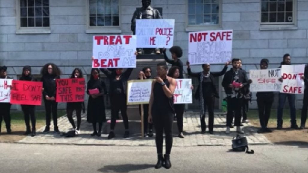 Harvard students protest police beating thegrio.com