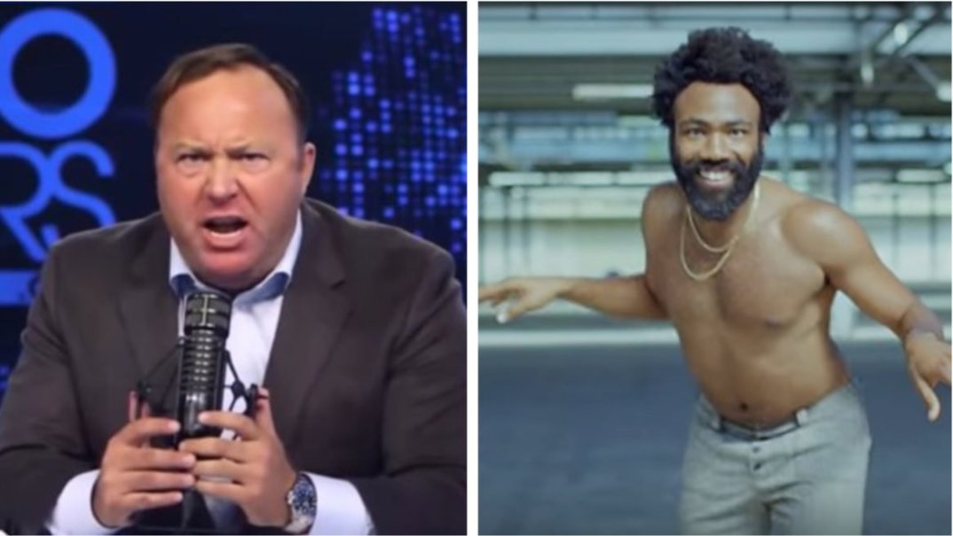 Alex Jones Childish Gambino thegrio.com