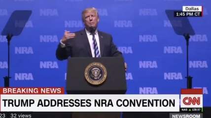 Donald Trump at the NRA convention thegrio.com