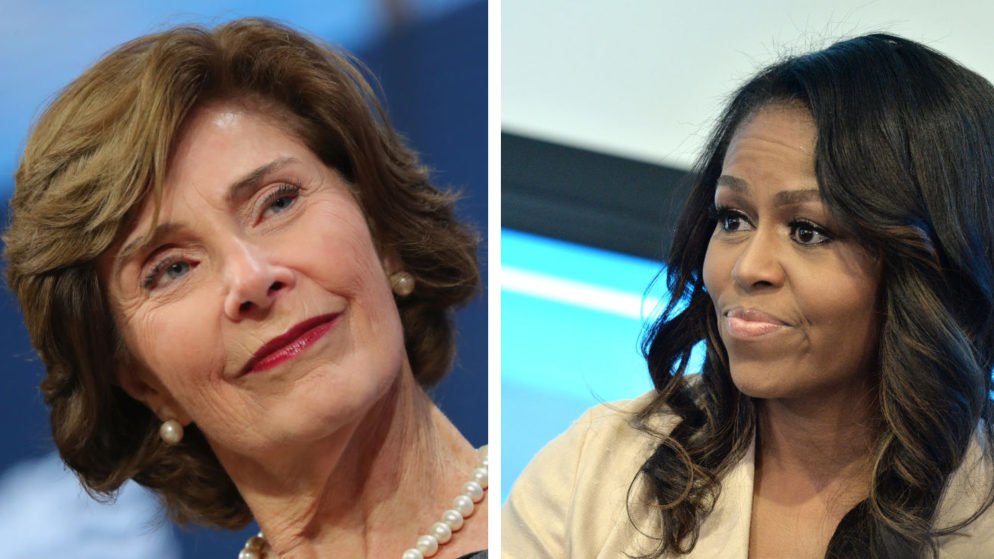 Laura Bush Michelle Obama thegrio.com