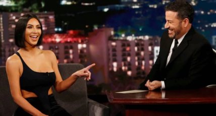 Kim Kardashian on Jimmy Kimmel thegrio.com