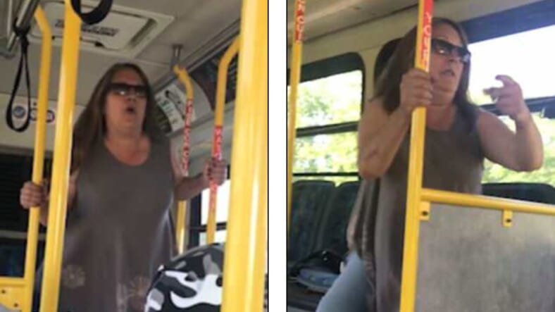 White Woman Caught On Video Spewing Racial Slurs On Bus Thegrio